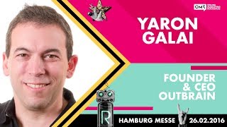 Yaron Galai CEO Outbrain  OMR Festival 2016  Hamburg Germany  OMR16 [upl. by Hagai]