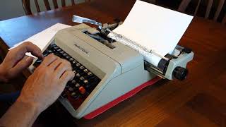 1973 Olivetti Studio 45 Typewriter demo [upl. by Hiro]