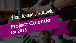 How to Create a Project Calendar with PowerPoint [upl. by Arrol388]