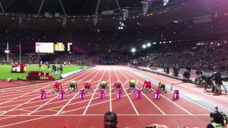 Mens 100m Final  London 2012 Olympics [upl. by Blackwell932]