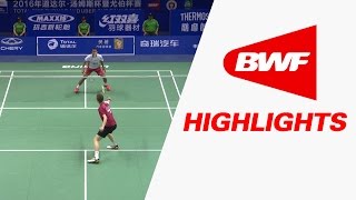 TOTAL BWF Thomas amp Uber Cups Finals 2016  Badminton FThomas Cup–Highlights [upl. by Eintroc405]