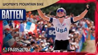 Haley Batten earns Team USAs BESTEVER mountain biking finish  Paris Olympics  NBC Sports [upl. by Ruperto708]