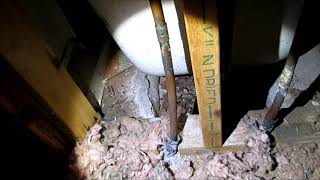 Repair vs Re plumb House Slab Water Leak Using PEX Plumbing Pipe Run Through Attic Walls Read Below [upl. by Elene]