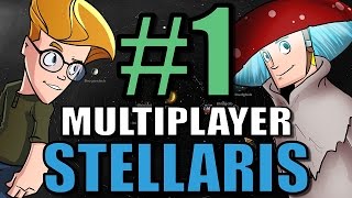 Stellaris Gameplay Multiplayer Playthrough Lets Play Part 1 [upl. by Ahsaekal197]