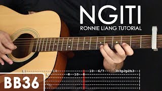 Ngiti  Ronnie Liang Guitar Tutorial [upl. by Orth]