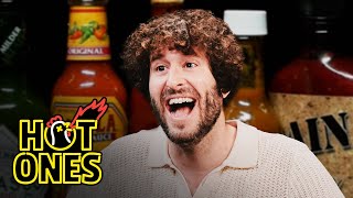 Lil Dicky Spits Hot Fire While Eating Spicy Wings  Hot Ones [upl. by Emma241]