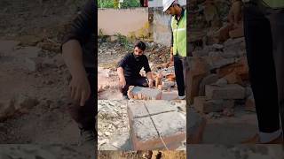 👷‍♂️Column का निर्माण कैसे करें और Site पर Marking 🧱कैसे करें shorts civil site [upl. by Fullerton400]