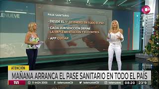 Este 1 de enero arranca el pase sanitario en todo el país [upl. by Enoj]