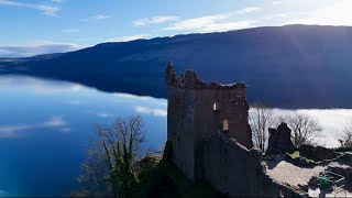 Stunning Urquhart Castle on Loch Ness in 4K Cinematic footage Scottish highlands [upl. by Cristoforo797]