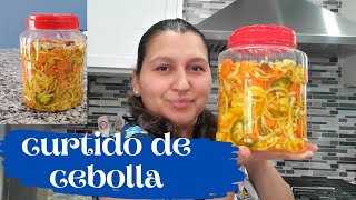 Curtido de Cebolla hecho a mi estilo Salvadoreño😋  Receta facil [upl. by Ardni]