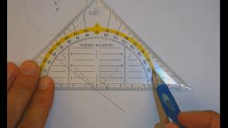 Winkel einzeichnen und abmessen mit dem Geometrie Dreieck [upl. by Yelsiap]