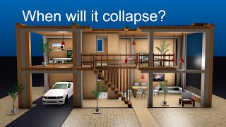 Earthquake Intensity Comparison  3D Apartment Simulation Southern California [upl. by Gudren]