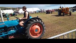 T VINTAGE TRACTORS GOING AROUND THE RING AT CHALE SHOW 2023 ISLE OF WIGHT [upl. by Charlet]