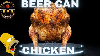 Beer can chicken  smoke chicken  Z Grills  how to cook chicken on pellet grills [upl. by Enisamoht]