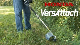 Honda VersAttach Trimmer Attachment Setup and Operation [upl. by Hanleigh]