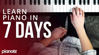 7 Days To Learning Piano Beginner Lesson [upl. by Sibbie392]