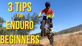 Top 3 Tips For Enduro Beginners  Make Trail Riding Easy and Fun [upl. by Aivul]