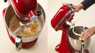 KitchenAid KSM150PSER 5 Quart Artisan Series Tilt Head Stand Mixer Empire Red with Pouring Shield [upl. by Corvin876]