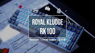 Royal Kludge RK100 Mechanical Keyboard Unboxing  Typing Sounds  Review Gateron Red Switch [upl. by Noonberg]