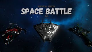 Space Engineers PVP  Space Battle 3V3  Intro  Cinematic  Survival Server NOK vs ASS [upl. by Amein]