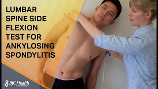 Lumbar Spine Side Flexion test for Ankylosing Spondylitis [upl. by Frayne]