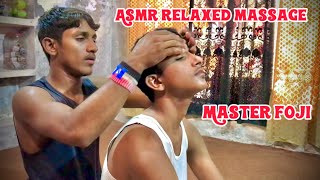 ASMR Relaxed Massage By Master Foji asmr massage asmrheadmassage headmassag [upl. by Nnyw]