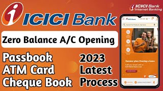 ICICI Zero Balance Account Opening Online  ICICI Bank Account Opening 2024 [upl. by Ardnazil624]