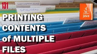 JAVA How to print contents of multiple files [upl. by Etem]