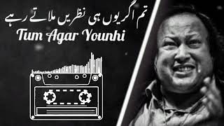 Tum Agar Younhi Nazrein Milate Rahe Ustaad Nusrat Fateh Ali Khan nfak [upl. by Auqcinahs]