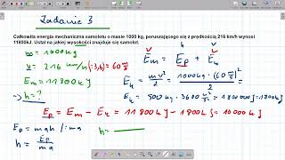 Zasada zachowania energii w zadaniach [upl. by Emmalynn]