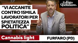 Cannabis Furfaro Pd al governo quotVi accanite contro 15mila lavoratori per spietatezza politicaquot [upl. by Alten]