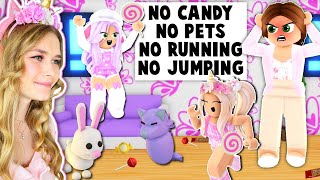 We BROKE ALL Of Our BABYSITTERS RULES In Adopt Me Roblox [upl. by Ardnusal803]