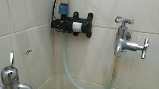 12v DC Pump to boost your water heater for low pressure water pipe [upl. by Onaled]