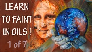 1 of 7 Learn how to paint in oils and how to draw tips with visionary artist Bonny Hut [upl. by Eornom]