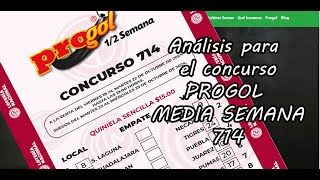 Progol Media Semana 714  Análisis completo [upl. by Blodget94]