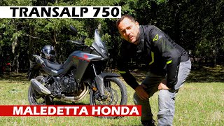 HONDA TRANSALP 750  PROVA COMPLETA CON GSA MOTO [upl. by Lory]