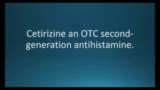 How to pronounce cetirizine Zyrtec Memorizing Pharmacology Flashcard [upl. by Sparks]