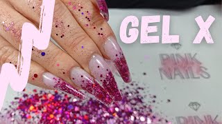 TUTO  Incrustation GEL X Pose Américaine [upl. by Ellis]