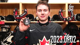 Connor Bedard vs SVK 20230102  Game to Remember [upl. by Blight]