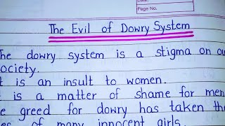 10 Lines on Dowry System in English  Paragraph on The Evil of Dowry System in English [upl. by Kovacs293]