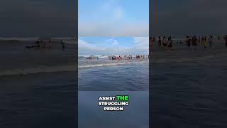 Heroic Beachgoers Form Human Chain To Save Drowning Tourist [upl. by Weiner]