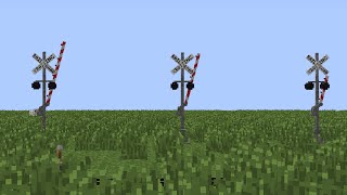 Minecraft Railroad Crossing Tutorial For Traincraft [upl. by Annice]