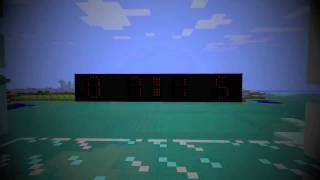 Minecraft Redstone Digital Clock Timelapse [upl. by Halik]