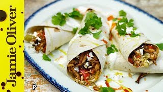 Tasty Cajun Rice amp Turkey Burrito  Jamie Oliver amp Uncle Bens [upl. by Sinai]