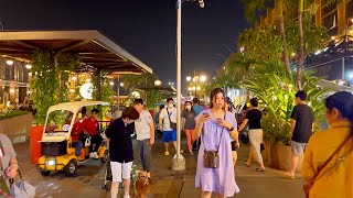 Nightlife in Jakarta Indonesia  Outdoor Bars  Batavia Cove  walking tour [upl. by Anrym]