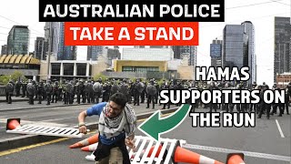 PROPALESTINE PROTEST ERUPTS INTO RIOT IN AUSTRALIA [upl. by Togram]