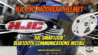 HJC i90 Helmet amp Installing SMART HJC 10B Communications System [upl. by Akem266]