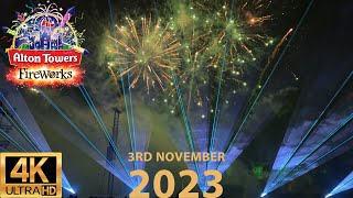 Alton Towers Fireworks Spectacular 2023 Full Show 4K [upl. by Kcirrad]