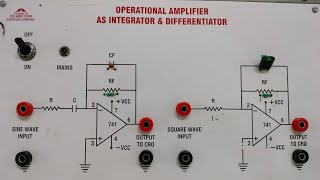 Operational Amplifier in Differentiator amp Integrator  Theory amp Practical [upl. by Anirbak]