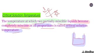 Partially Miscible Liquids  Critical Solution Temperature  LCST UCST amp Both  chemistry [upl. by Ymas428]